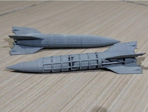 v2 rocket easy print 3d print model - Mito3D
