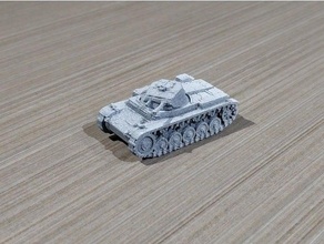 Panzer 2 einfach drucken 3d print model - Mito3D