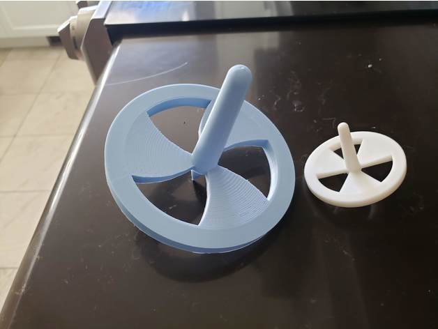 filage facile impression openscad roue fileté 3D print model - Mito3D