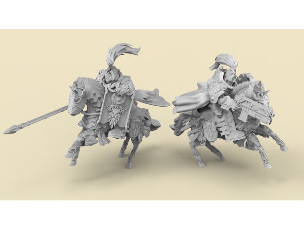 reale guardia montato classico 40k atlanforge cavalleria custodi cavaliere marines spazio warhammer 3D print model - Mito3D