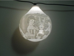 bob 39 s hamburger Natale lampadina decorazione ornamento 3d print model - Mito3D