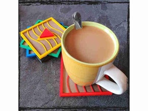 elemental coasters element inspired coaster diy drink kitchen movie 3d print model - Mito3D