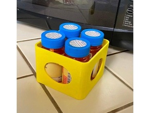 pill bottle organizers drugstore pillbox container storage box 3d print model - Mito3D