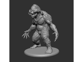great feather ape bigfoot creature demon dnd homebrew dungeons dragons monster mini miniature miniatures monkey sasquatch tabletop gaming 3d print model - Mito3D
