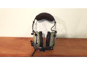 david Clark micrófono adaptador m 77 h10 76 auriculares 3d print model - Mito3D