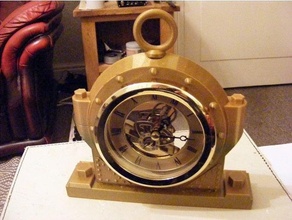 steampunk clock printed 3d print model - Mito3D