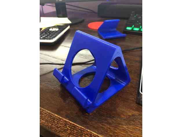 robusto sencillo teléfono estante soporte 3D print model - Mito3D