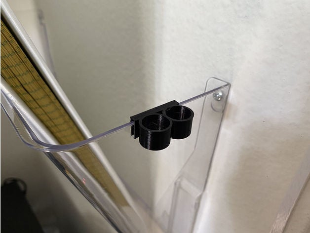 parametric pen holder clip openscad holders 3D print model - Mito3D