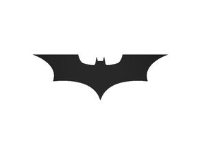 batman logo batarang batman 3d print model - Mito3D