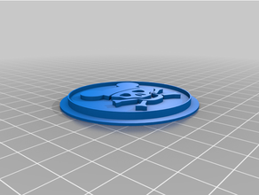 mickey skull ears modular logo insert 3d print model - Mito3D