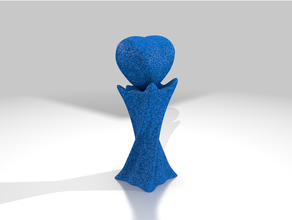 love trophy heart 3d print model - Mito3D