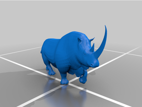 lana rinoceronte ghiaccio età Pleistocene preistorico animali preistoria mammut 3d print model - Mito3D