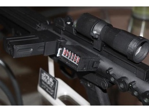 e11 blaster contador greeble caixa adicionar rifle Estrela guerras Stormtrooper 3d print model - Mito3D
