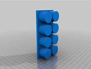 4 dram vial holder 4-dram science 3d print model - Mito3D