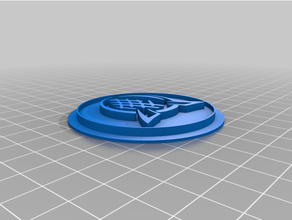 spaceship earth modular logo insert 3d print model - Mito3D