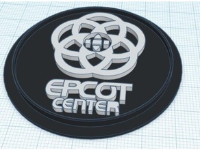 Epcot retro modular logotipo inserir 3d print model - Mito3D