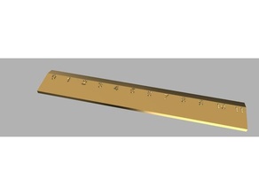 ruler measure measurement measurement device measurement tool ruler ruler centimeters school tools 3d print model - Mito3D