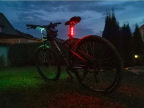 bricolaje diy bicicleta lámpara luz bici trasera 3d print model - Mito3D
