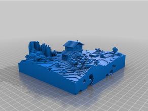 Minecraft server esegue rendering 3d print model - Mito3D