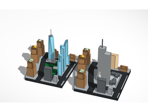 trade center york twin towers 3d print model - Mito3D