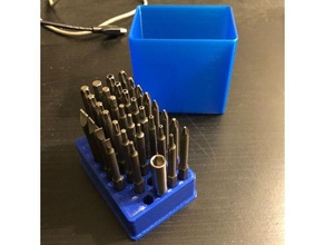 long screwdriver bit organizer holder 3d print model - Mito3D