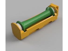 refiller - filler-compatible self-centering filament roller holder spool filler mount 3d print model - Mito3D
