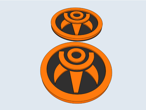 fantasme étoile ligne pso oran badge 3d print model - Mito3D