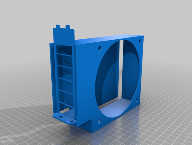 120mm pci ventilador soplador caja 3D print model - Mito3D