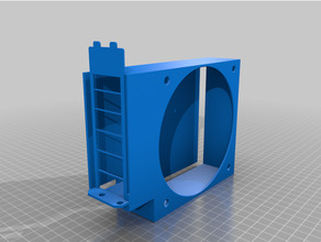 120mm pci ventilador soplador caja 3d print model - Mito3D