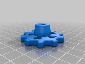extruder knob nut mount filament nuts 3d print model - Mito3D