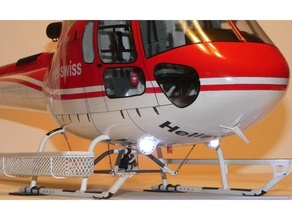 as350 elicottero atterraggio Taxi luci airbus 3d print model - Mito3D
