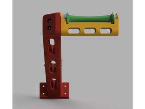 refiller & filler mounting arm ender 3 4040 extrusion 5 mount filament spool holder 3d print model - Mito3D