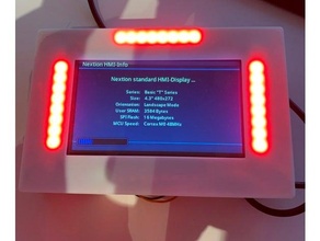 simracing nextion display dashboard 3d print model - Mito3D