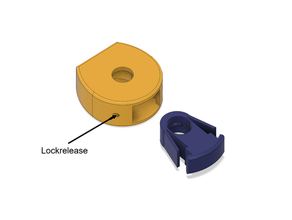 quicklock m8 hypercube spool holder 3d print model - Mito3D