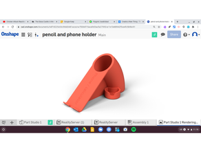 aluna concurso Makerbot 3d impressão concorrência lápis suporte desafio estudante 3d print model - Mito3D
