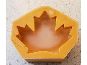 folha ice cube mofo cubo gelo sazonal silicone 3d print model - Mito3D