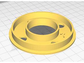 72mm spool spacer filament holder silk sunlu 3d print model - Mito3D