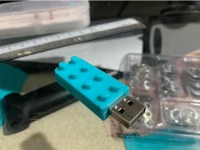 Lego memoria USB cubierta carcasa funda caso 3d print model - Mito3D