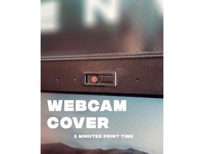 laptop webcam slide cover accessories makerbot holder 3d print model - Mito3D