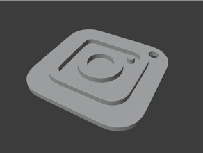 Schlüsselbund instagram 3d print model - Mito3D