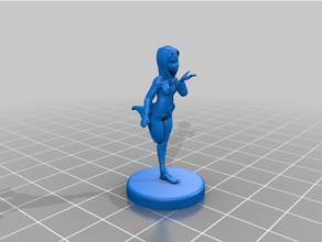 sorceress human female dnd mini miniature prop raven 3d print model - Mito3D