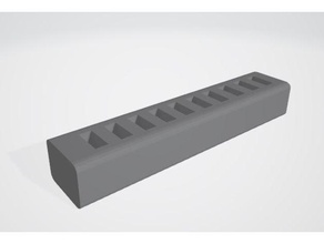 slanted usb storage brick holder hub stick 3d print model - Mito3D