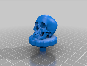 ender 3 pro extruder skull knob 3d print model - Mito3D