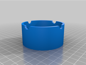 simple ashtray pic pike 3d print model - Mito3D