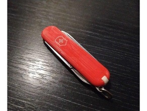 victorinox 58mm scale colored logo knife pocket color scales 3d print model - Mito3D