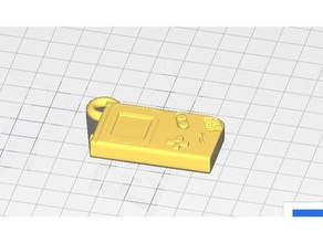 gameboy keychain charm 3d print model - Mito3D