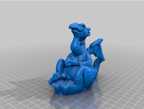 desajeitado Dragão 3d print model - Mito3D