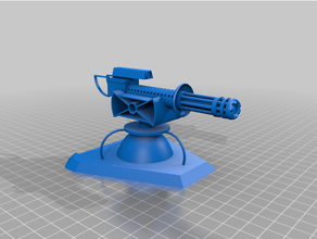 mando big gun 3d print model - Mito3D
