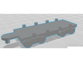 concedido mini longo base plana miniatura modelo Thomas amigos trem 3d print model - Mito3D
