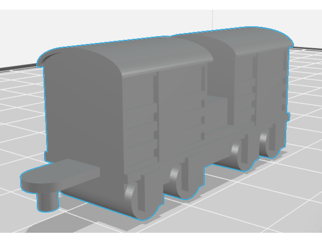 accordé mini bétail camions miniature modèle Thomas copains train 3D print model - Mito3D